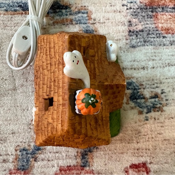 Ceramic Halloween Haunted House Ghosts Pumpkin Working Light Holiday Decoration‎ - Picture 3 of 10